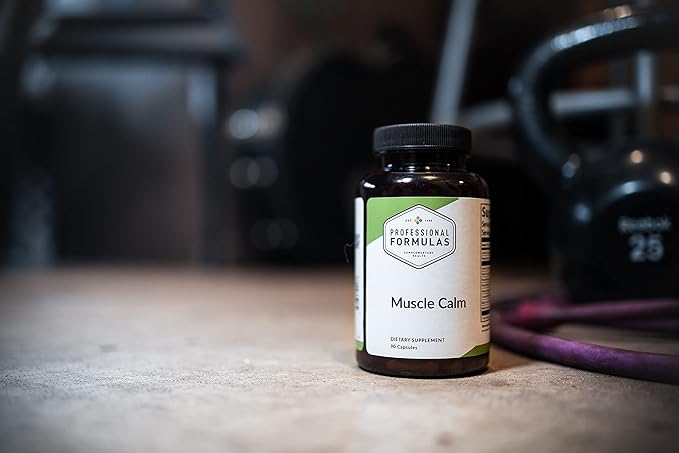 Professional Formulas Muscle Calm - Support Healthy Muscles and Mobility* with Valerian Root, Wild Yam, Cramp Bark, Calcium & Magnesium - Vegetarian, Gluten Free, Hypoallergenic, 90 Capsules