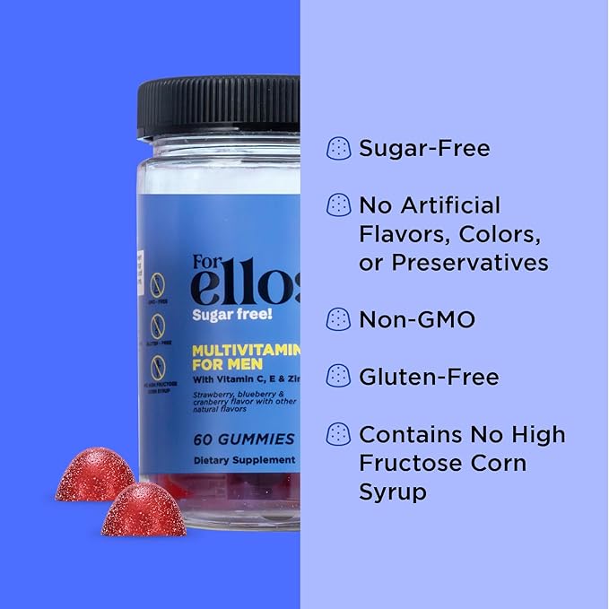 OH MY VIT! for Ellos Men's Multivitamin Gummy and Dulces Dreamz Melatonin Gummy with L-Theanine and Lemon Balm
