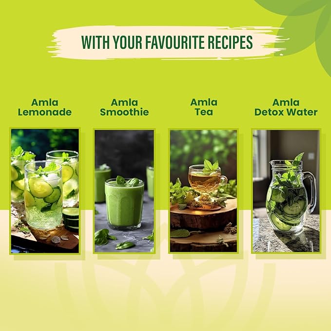 MAPL Pure Amla Powder (7.5 oz)– Organic,Super food for Skin Glow, Hair Growth, Digestion –| Indian Gooseberry Powder| Resealable Zip Lock Pouch