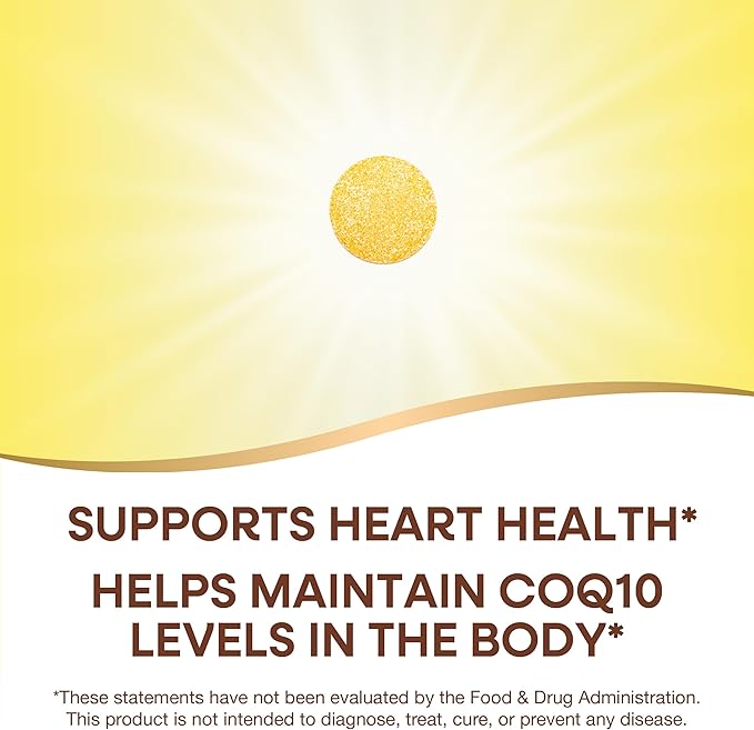 Nature's Way Nature's Way SMART Q10 CoQ10, Supports Heart and Brain Health*, Tropical Fruit Flavored, 30 Chewables