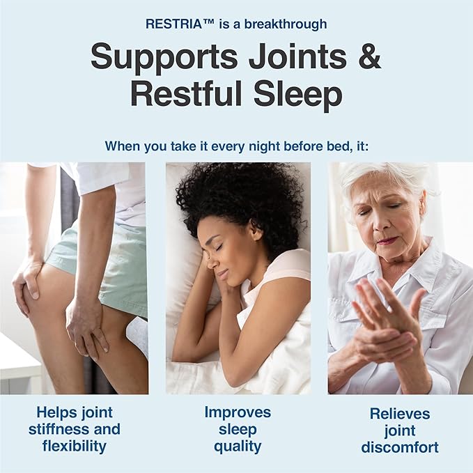 N-Labs Joint Support & Sleep Aid Combo – ExaFlex with Boswellia Extract and Bromelain for Joint Support + Restria with Lanconone Herbal Blend and Sleep Formula for Nighttime Relaxation
