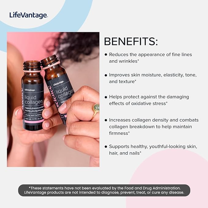 TrueScience Liquid Collagen for Glowing Skin - Collagen Activation & Replenishment Blend - Supports The Appearance of Firmer Looking Skin - 10 Bottles x 1.7 Fl. oz. (50 ml) Each