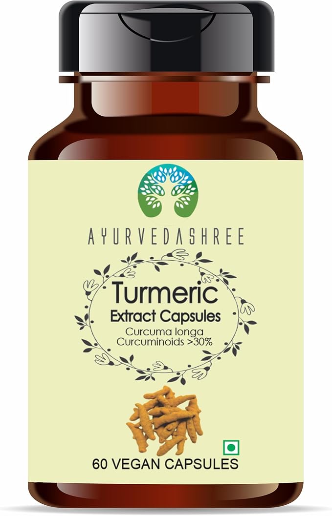Turmeric Extract 500mg - 60 Vegetarian Capsules | Haldi Extract | Curcuma Longa | All Natural | 100% Vegan | Gluten-Free | GMP Certified.