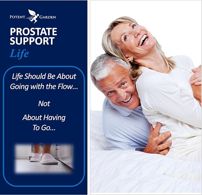 Potent Garden Prostate Support 33 Herbs Including Beta Sitosterol, Pygeum and Saw Palmetto for Men Prostate Health Supplements for Men, 90 Caps