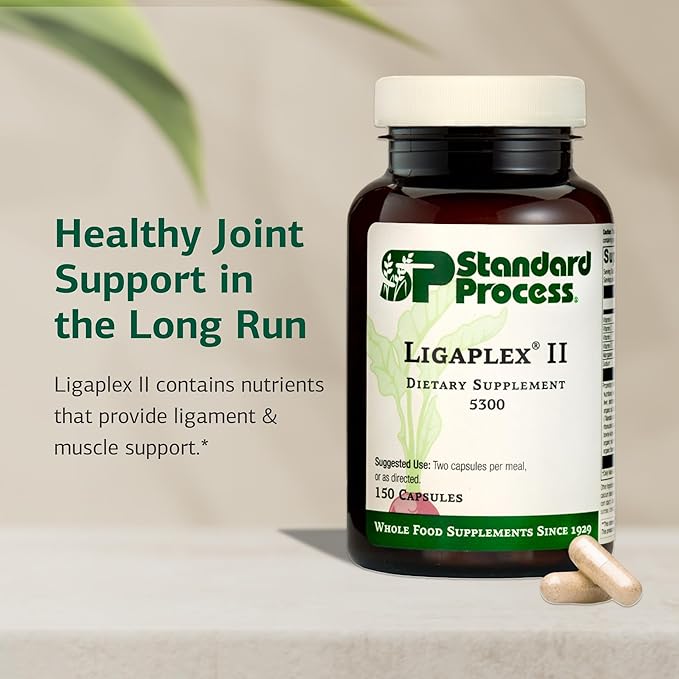 Standard Process Ligaplex II - Joint & Bone Support - Manganese Supplement with Vitamin B12, A & D - Skeletal System & Joint Support Supplement - 150 Capsules