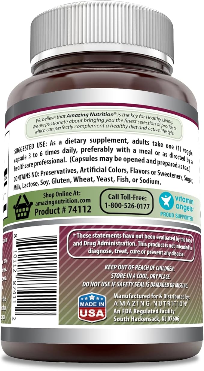 Amazing Formulas Echinacea Supplement | 400 Mg per Serving | 240 Veggie Capsules | Non-GMO | Gluten-Free | Made in USA