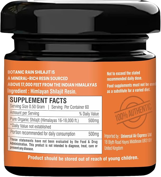 Pure Himalayan Shilajit Resin for Men & Women, 85+ Trace Minerals, 75%+ Fulvic Acid for Energy Boost & Immune Support, Himalayan Resin Ayurveda Product - 1.06 oz
