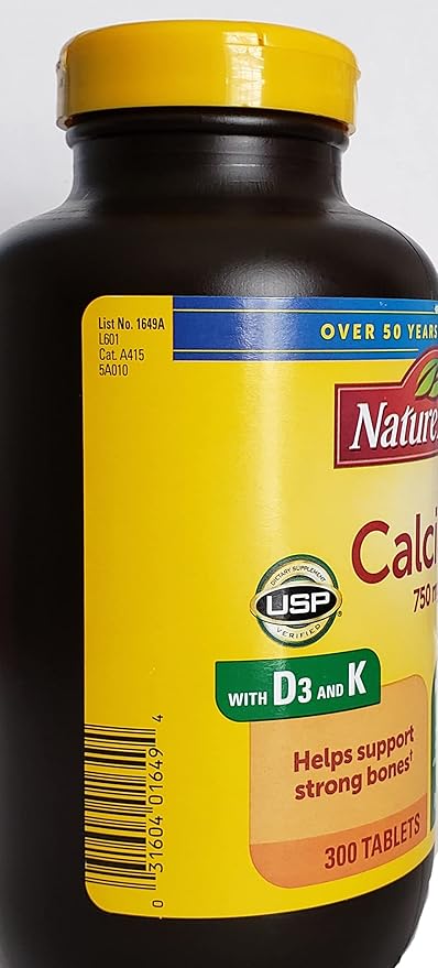 Nature Made Calcium 300 Tablets 750 MG with D3&K