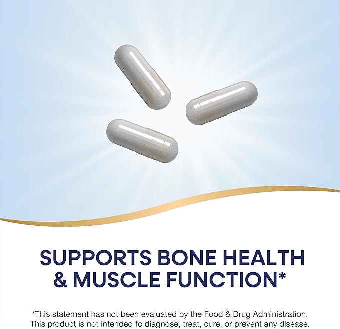 Nature's Way Calcium Magnesium & Vitamin D3 Complex, Healthy Bones & Teeth, Muscle Function and Relaxation*, Gluten Free, 250 Capsules (Packaging May Vary)