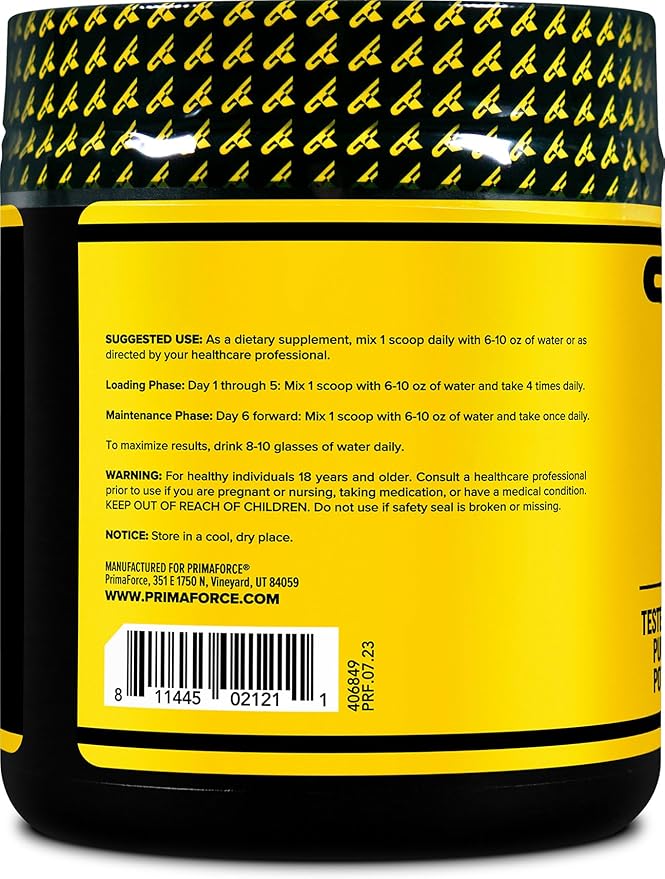 Primaforce Creatine Monohydrate Powder, 300 Grams - Micronized, Gluten Free, Non-GMO