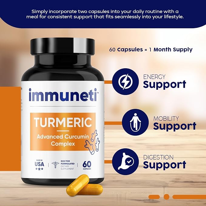 Turmeric Advanced Curcumin Complex 60 Capsules