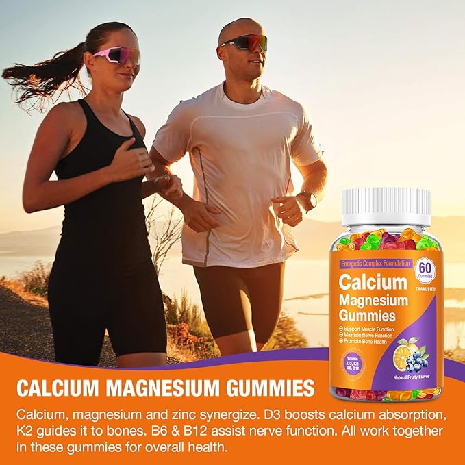 Calcium Citrate with Vitamin D3, K2, 1200mg Calcium Gummies with Magnesium Zinc, Extra Absorption Calcium Supplements for Women & Men Bone, Muscle & Immune Support, Fuit Flavor 120 Chewable Gummies