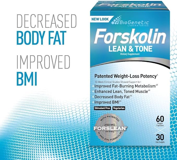 iSatori L-Carnitine LS3 Mixed Berry 1500mg (32 Servings) & BioGenetic Labs Forskolin Lean & Tone
