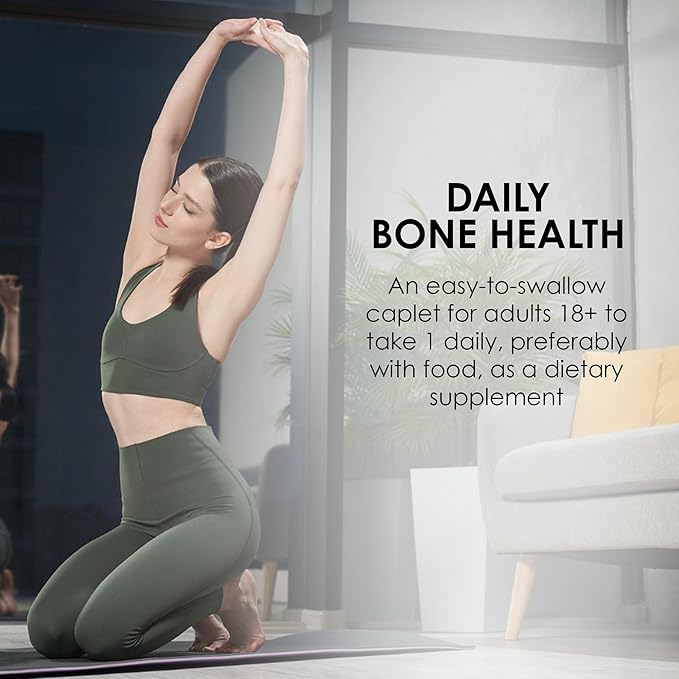 MASON NATURAL Calcium Citrate Plus Vitamin D3, 2 Month Supply, Strengthens Muscle Function & Bone Health, 60 Caplets