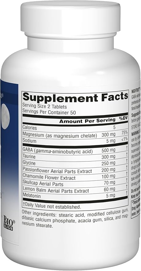 Source Naturals Sleep Science NightRest with Melatonin - BioAligned MultiNutrient & Herb Complex, for Rest & Relaxation Support* - 100 Tablets (Pack of 2)