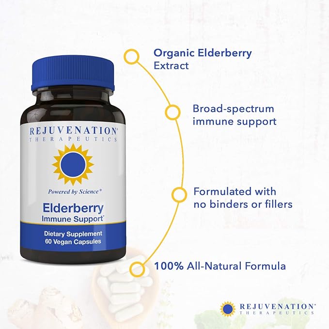 Elderberry - Elderberry Capsules for Immune Support -Elderberry Cold Fighter