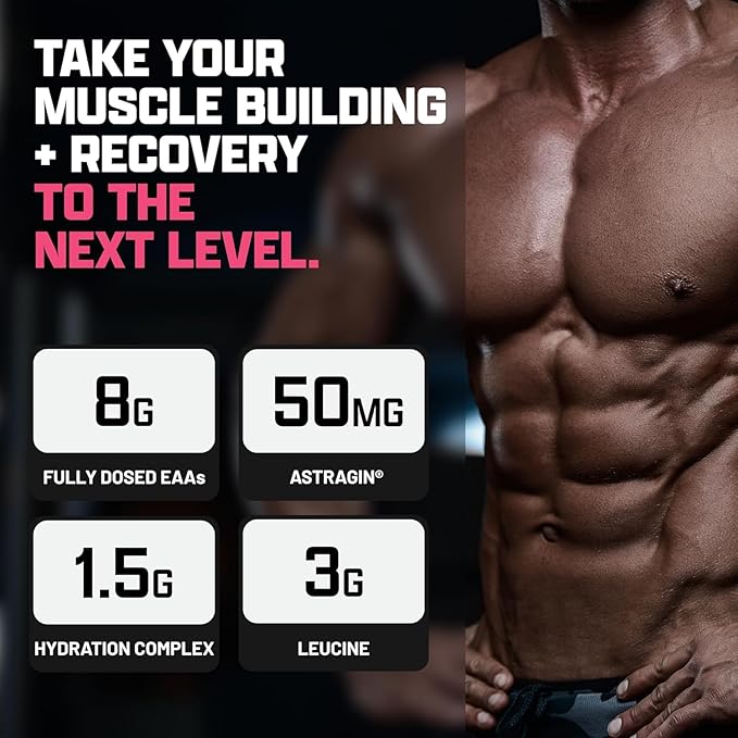 Nutrex Research EAA Hydration | EAAs + BCAA Powder | Muscle Recovery, Strength, Muscle Building, Endurance | 8G Essential Amino Acids + Electrolytes | (Packaging My Vary) 30 Servings (Pink Lemonade)