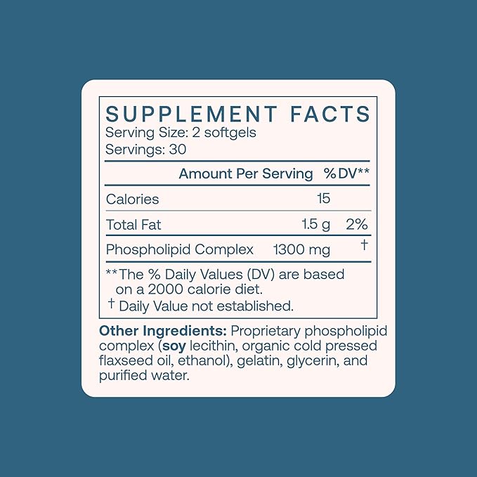 BodyBio PC - Phosphatidylcholine for Mental Clarity, Healthy Aging, Cellular Repair, and Gentle Daily Detoxification - 60 Softgels