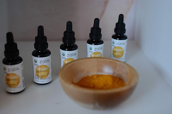 Zatik Naturals - Turmeric Supercritical Liquid Synergy with Black Seed Organic CO2 Extract, Antioxidant, Cold Pressed, Unrefined Oil, Vegan, Non-GMO, Organic, 1.0 fl oz.