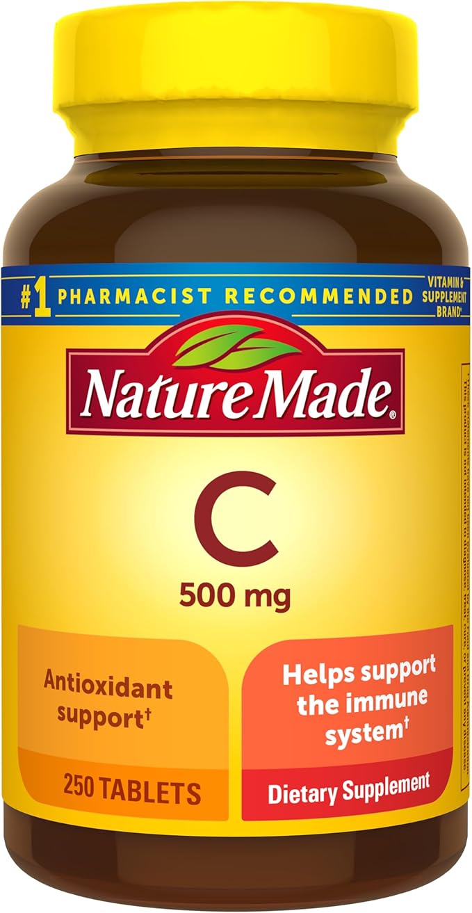 Nature Made Vitamin C, 500 mg (250 Caplets) Package may vary