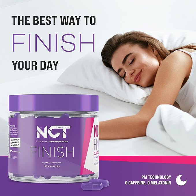 NCT Finish Capsules - 60 Count Recovery Supplement - Joint Support and Comfort - Sleep Support