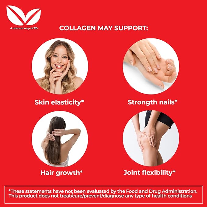 Full Life Hydrolyzed Collagen and Moringa Oleifera Capsules - Dietary Supplements - Bovine Collagen Pills for Women and Men, Gluten-Free - Veggie Capsules