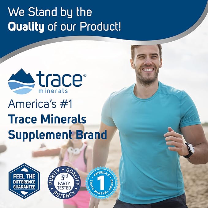 Trace Minerals Ionic Calcium - Supplement to Support Bone Health & Strength - Calcium Supplement to Aid Dental & Nerve Health - Support Mineral Absorption & Bone Density - 2 fl oz (About 48 Servings)
