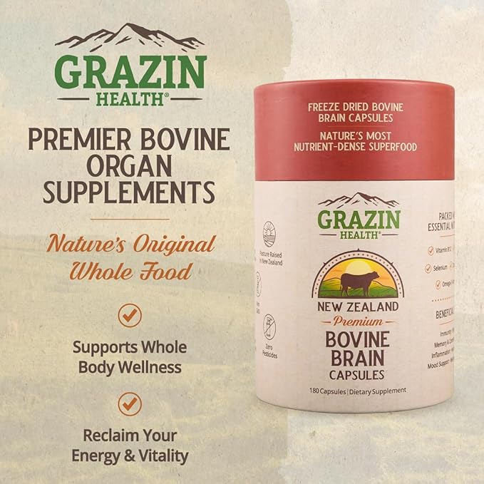 Beef Brain: 1500 Mg Brain/ 1500 Mg (30 Servings)