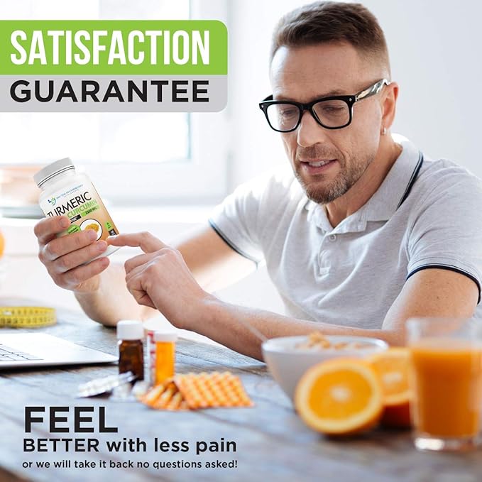 Turmeric Curcumin with Bioperine and Triphala - 2250mg/d - 540 Veggie Capsules with Black Pepper Extract -Turmeric Supplement