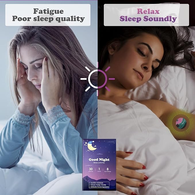 Sleep Patches, 30 Pack Upgraded Deep Sleep Patches for Adults, All Natural Deep Patch, for Men and Women, Highly Breathable and Suitable for Hot Weather,Easy to Use That Last All Night