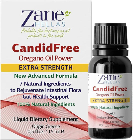 Zane Hellas Candidfree Liquid 100% Herbal Formula. Gut Health Support. Colon Health Support. Intestinal Flora Support. 0.5fl.oz - 15ml