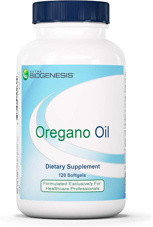 Nutra Biogenesis Oregano Oil - Oil of Oregano Softgel Capsules with 70% Carvacrol, Natural Oregano Extract for Lung Health and Immune Support - 120 Softgels