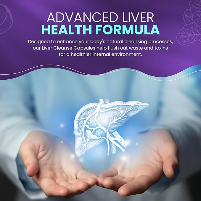 Liver Support & NAC 120 Capsules with Milk Thistle, Dandelion Root, Chicory, Turmeric, Beet Root, Chanca Piedra