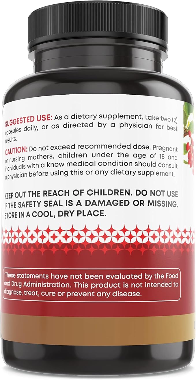Ancient Bliss Berberine HCL 1200mg with Ceylon Cinnamon, Bitter Melon, and Green Tea Extract - 120 Capsules