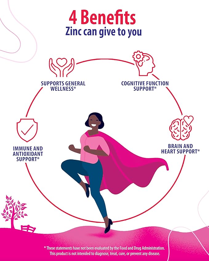 Zinc Gummies for Adults - Zinc Chewable Gummy for Immune Support - Powerful Natural Antioxidant Non-GMO Supplement for Children Men Woman Adults