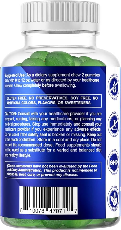 Vitamatic 2 Pack Ashwagandha Gummies 1500 mg Equivalent Per Serving (from 30:1 Extract 50 mg) - 60 Vegan Gummies - 3% Withanolides