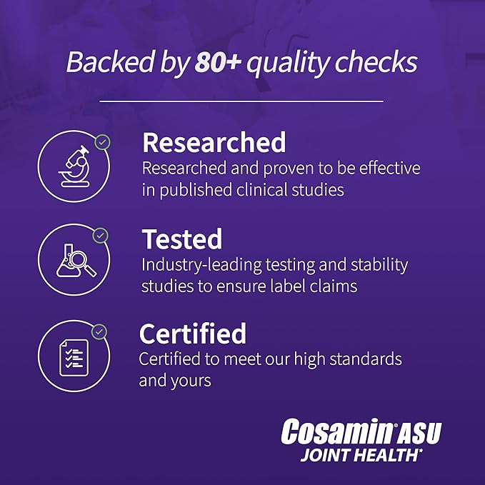 Nutramax Cosamin® ASU Joint Health Supplement with Glucosamine, Chondroitin & ASU for Men’s & Women's Joint Health, 90 Capsules