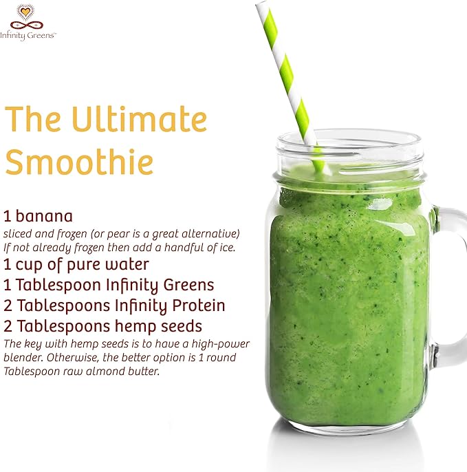 Superfood Powder, Blue Green Algae Based Green Juice Powder with 28 Organic Superfoods, No Fillers or Grasses, Energy & Longevity, Low Temp Dehydrated Greens (34 Servings)