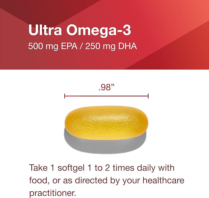 Protocol Ultra Omega-3-500mg EPA & 250mg DHA - Fish Oil for Brain Support, Heart & Nervous System Health* - EPA DHA Omega Supplement - Non-GMO & Halal - 180 Softgels