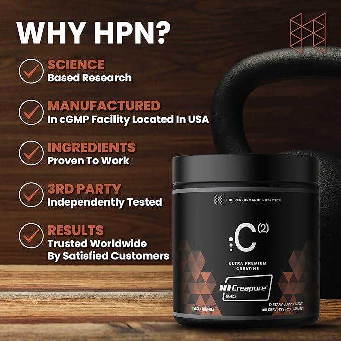 HPN C(2) Ultrapure Premium Creapure | 100 Servings