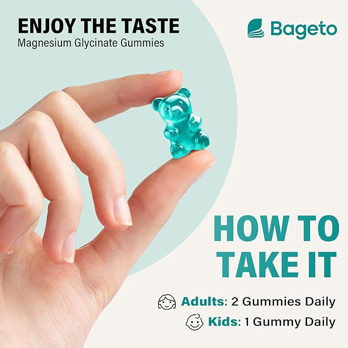 Magnesium Glycinate Gummies Sugar Free 90 for Adults & Kids,400mg Chewable Magnesium Gummies with 200mg L-Threonate,Ashwagandha,Vitamin D,B6,B12,Calcium for Sleep,Stress & Muscle,Relief,Mixed Berry