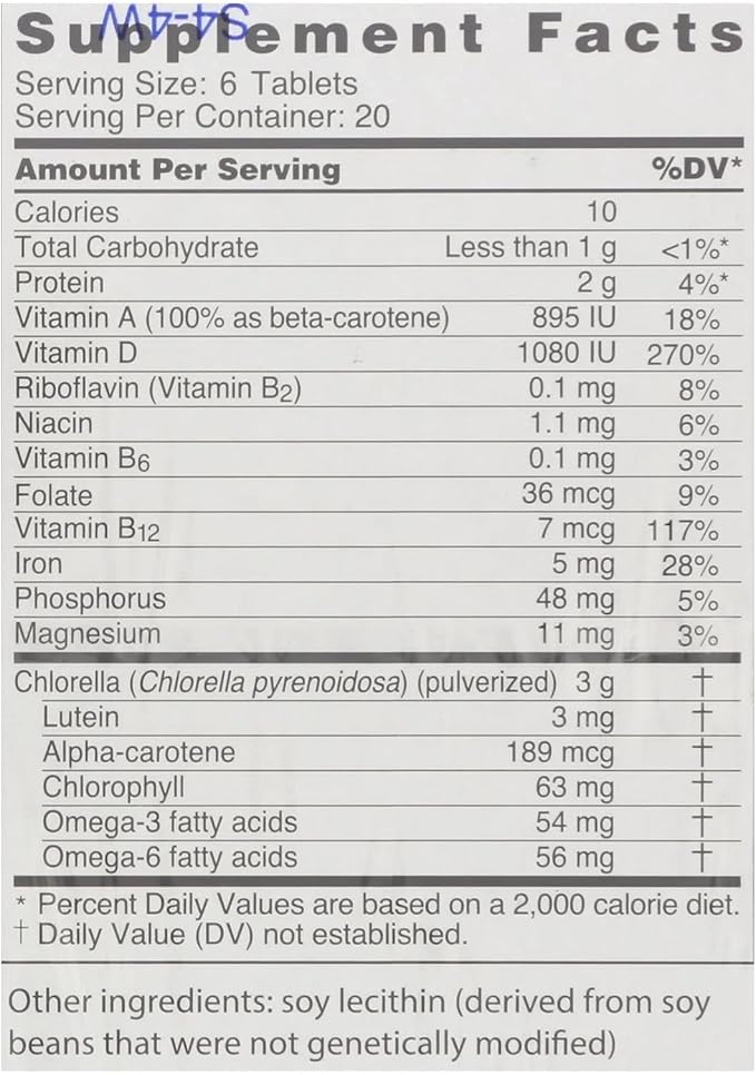 Sun Chlorella, Sun Chlorella 500Mg, 120 Count