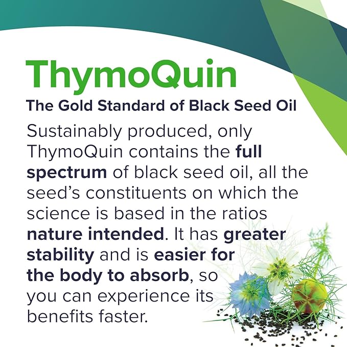 Cold Pressed Black Seed Oil | Patented Full-Spectrum Formula with 3% Thymoquinone | USP-Grade for Purity & Efficacy | Supports Immunity, Skin & Joint Health | 2 Pack