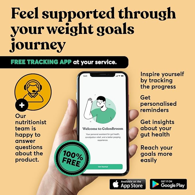 ColonBroom Premium Powder Supplement (Strawberry) - Colon Broom Psyllium Husk Fiber Powder Drink - Gluten Free, Non-GMO Colon Cleanse for Bloating Relief & Gut Health, 50 Servings