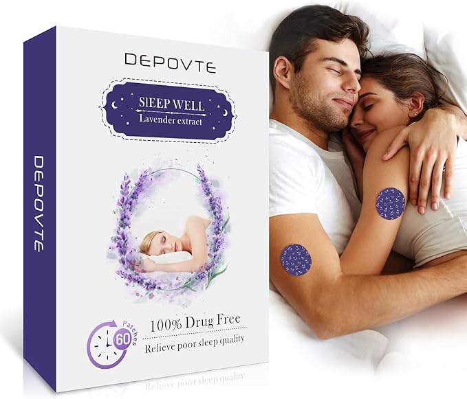 Sleep Patches 60pcs with Melatonin, Lavender and Chamomile, Extra Strength, Overnight Application