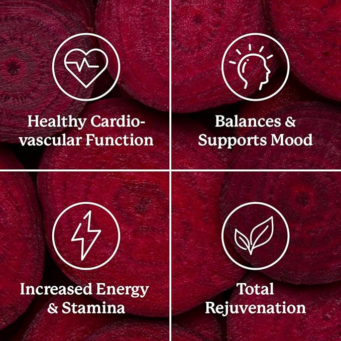 Nature's Sunshine Power Beets – Patented Nutrient Blend of Beet Root Powder and Nutrients to Promote Performance, Mental Clarity, & Vitality – Non-GMO, Soy & Gluten Free – 30 Servings to-Go Packs