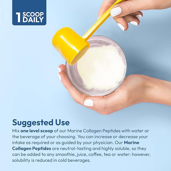 ANDREW LESSMAN Marine Collagen Peptides Powder and MSM 240 Servings - Supports Radiant Smooth Soft Skin, Comfortable Joints. Pure. Super Soluble No Fishy Flavor No Additives Non-GMO