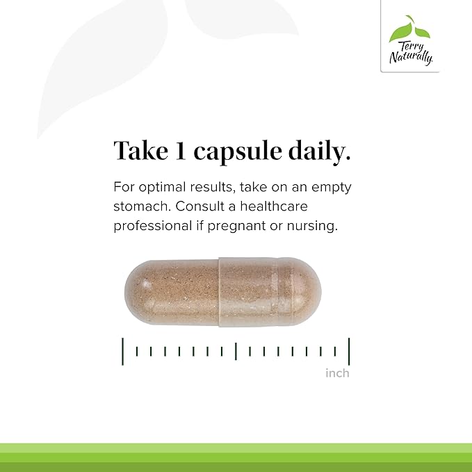 Terry Naturally Adaptra - Supplement to Support Adrenal Health - Ashwagandha Supplement with Rhodiola Rosea Extract - Herbal Supplement to Support Energy & Concentration - 60 Capsules