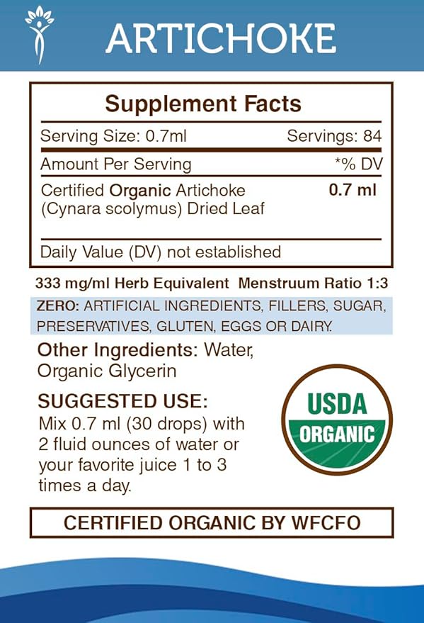 Artichoke USDA Organic and Star Anise Capsules (2 pcs.) | Alcohol-Free Organic Artichoke (Cynara scolymus) Dried Leaf 2 oz and 1000 mg Star Anise (Illicium verum) Dried Seed (60 Capsules)