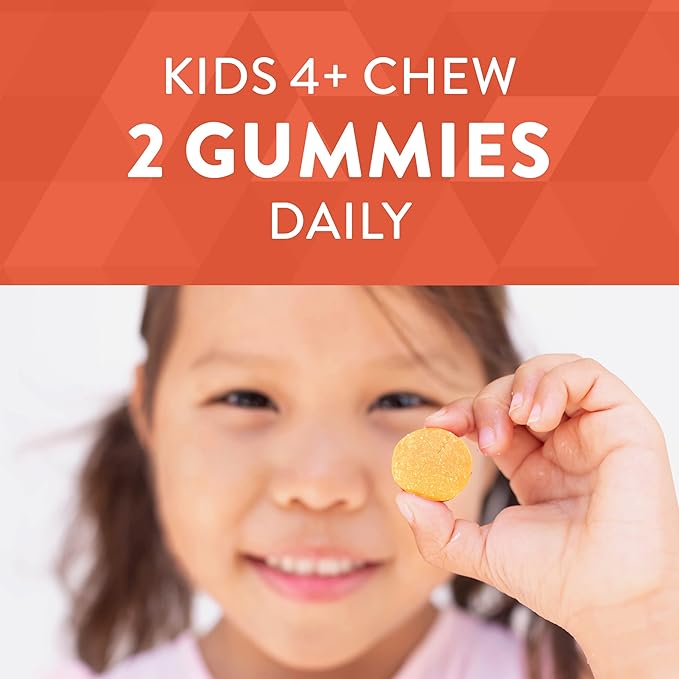 Nature's Way Kids Brain Supplement Gummies, Supports Healthy Brain Function*, Lemonade Flavored, 60 Gummies
